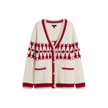 GAP Knitwear Unisex Beige Red Multicolor