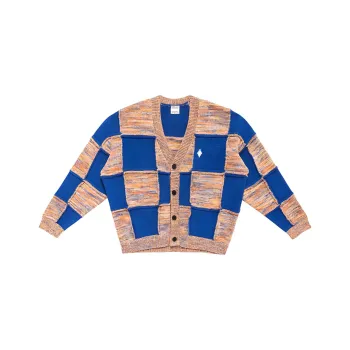 MARCELO BURLON COUNTY OF MILAN Patchwork V neck Cardigan