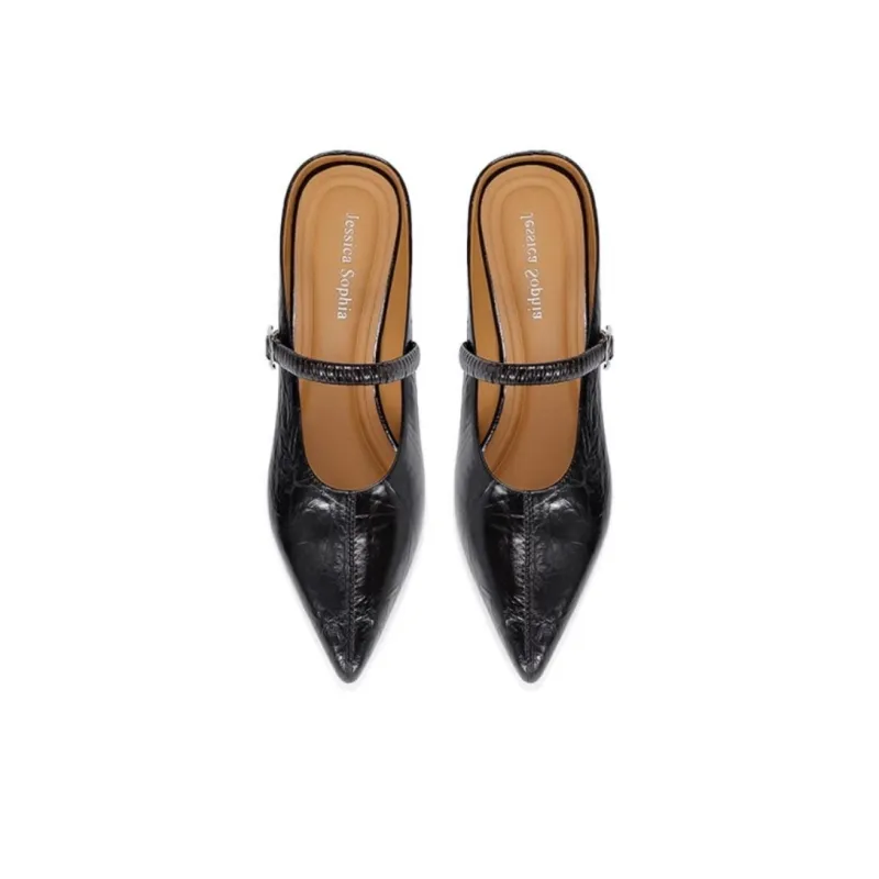 JESSICA SOPHIA Rubber Sole Metal Abrasion Resistant Slip Resistant Closed Toe Slippers Women's-4