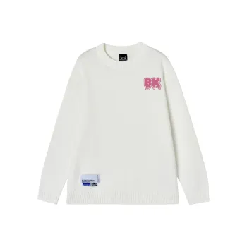 BIENKIMIIYE Basic Solid Color Pullover Loose Fit Knitwear Unisex