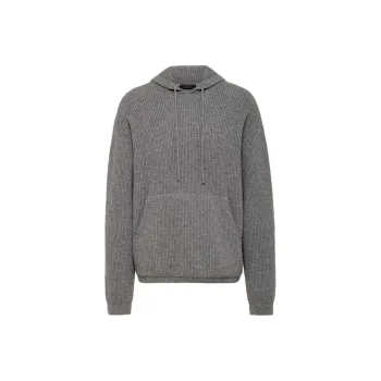 PRADA Ribbed knit Cashmere Hoodie