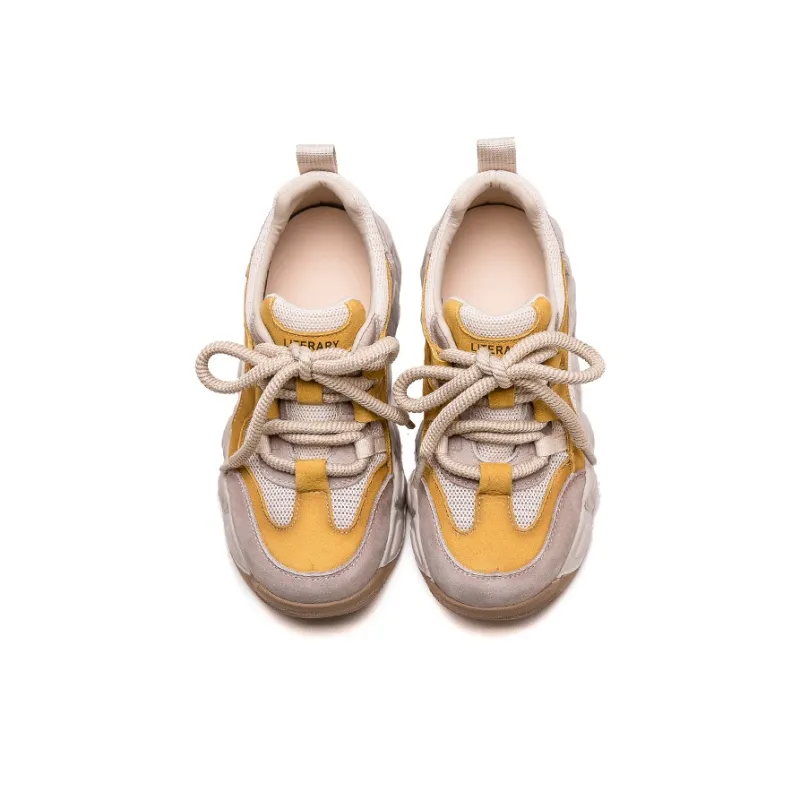 Chibang Height Increasing Lightweight Low Top Chunky Sneakers Women's-2