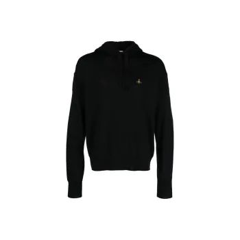 Vivienne Westwood Orb embroidered Virgin Wool Hoodie