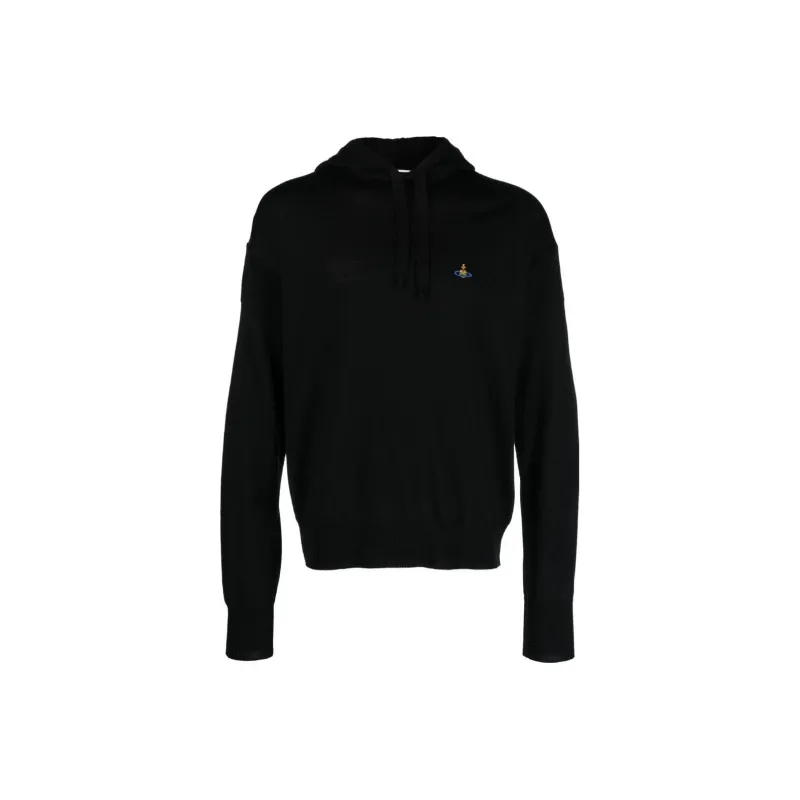 Vivienne Westwood Orb embroidered Virgin Wool Hoodie-0