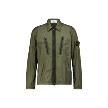 STONE ISLAND Jackets Men Green