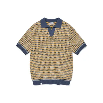 COVERNAT SS24 Polo Knit Sweater Men's Marine Blue