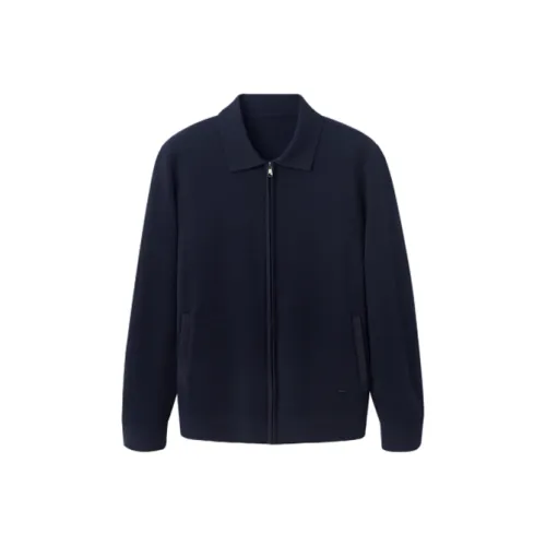 GOLDLION Versatile Sweater For Spring And Fall Men's Navy Blue