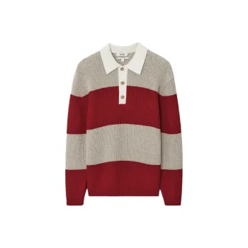 COS Knitwear Men's Beige/Red Stripes
