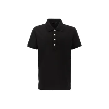 BALMAIN Short Sleeve Polo Shirt