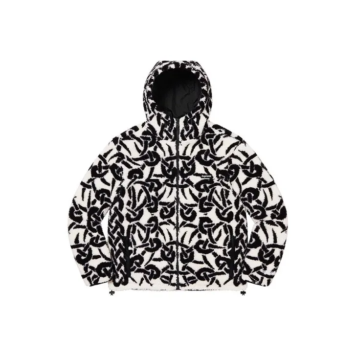 Supreme Celtic Knot Reversible Windstopper Fleece Hooded Jacket-0