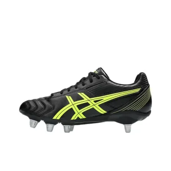 Asics LETHAL TACKLE Soccer Shoes Men's Black Yellow