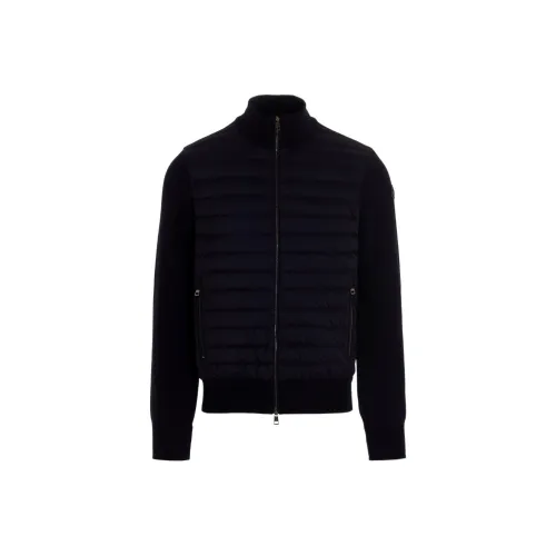 Moncler Logo Patch Knit Padded Cardigan