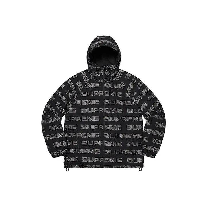 Supreme Logo Ripstop Hooded Track Jacket-0