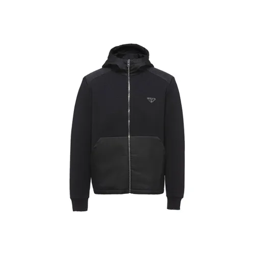 prada logo patch knitted beanie item
