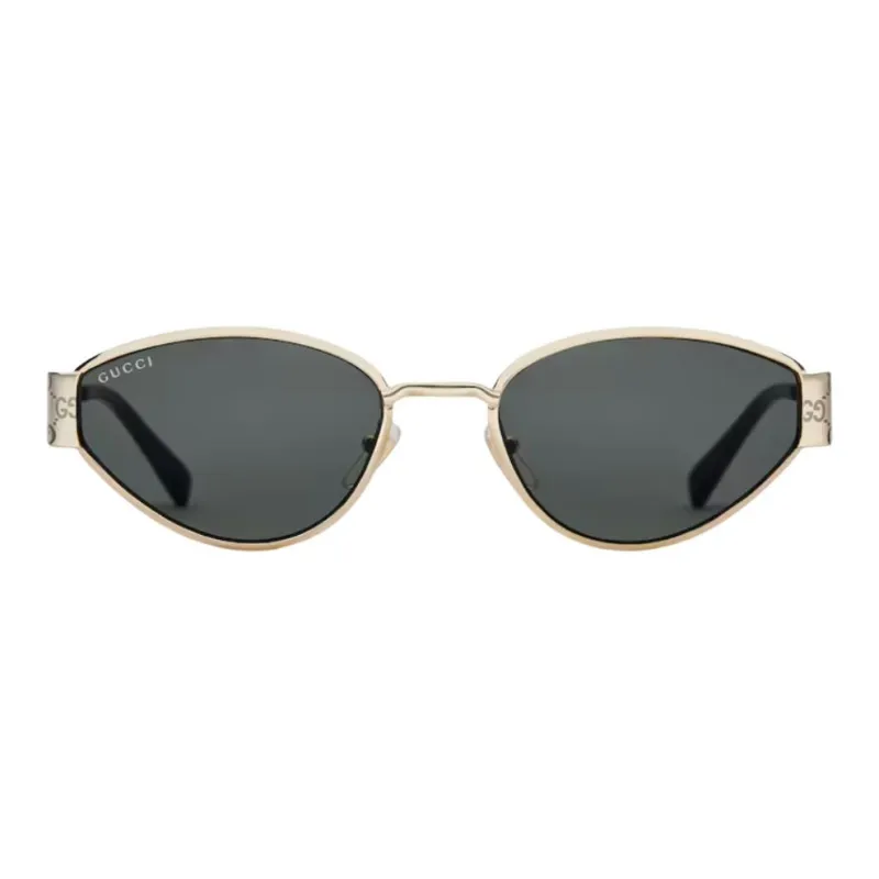 GUCCI Metal Butterfly Sunglasses Women's Gold-1