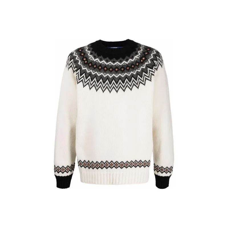 JUNYA WATANABE Fair Isle Intarsia knit Wool Jumper-0