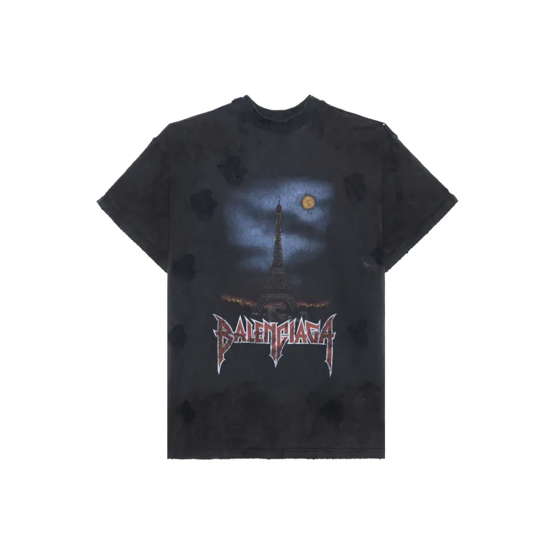 Balenciaga Paris Moon Double Front T Shirt-0