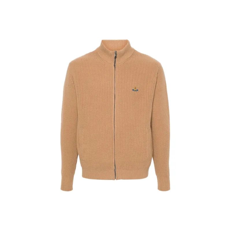 Vivienne Westwood Orb-embroidery Zipped Cardigan-0
