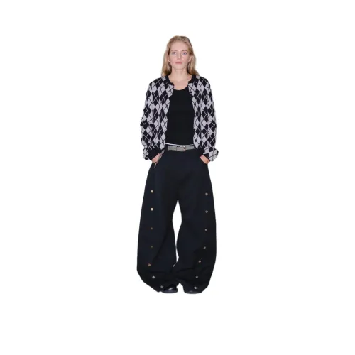 CasseSango Sweater Unisex Black White Plaid