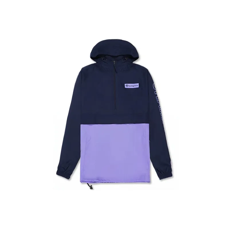 Champion Jacket US Version Unisex Navy Blue & Purple-0