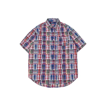 NARTALIY Shirt Unisex Red Plaid