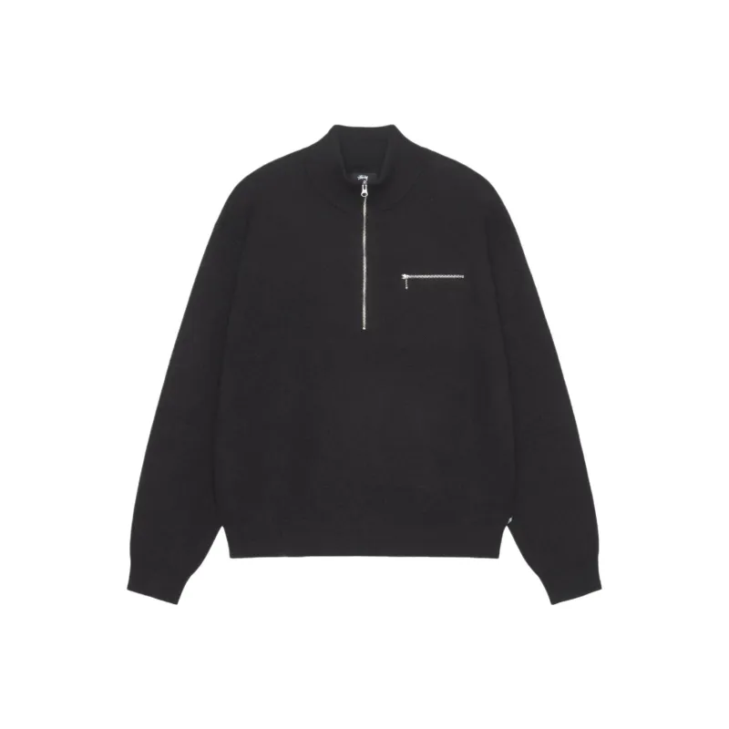 Stussy SS24 Drop2 Half-zip Mock-neck Jumper-0