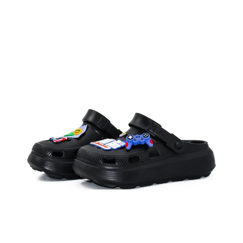 OUBT Creative Anxiety Self Healing, Game Console Clogs Unisex Black-1