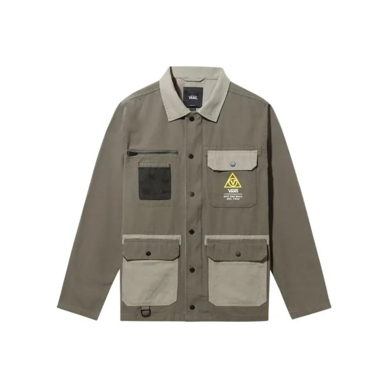 Vans Men's Drill Chore Military Jacket 'Army Green'-0
