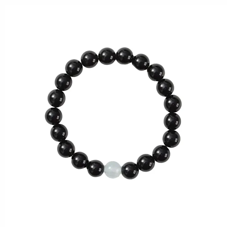 Ancient Jewelry Obsidian Jade Bracelets Unisex-3