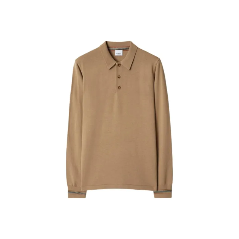 Burberry Polo Shirt Men's Camel-0