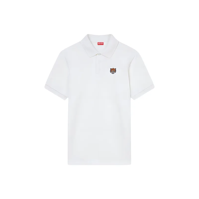 KENZO Happy Tiger Embroidered Slim Polo Shirt-0
