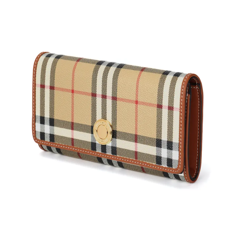 Burberry Leather Wallet Women's Archive Beige-1