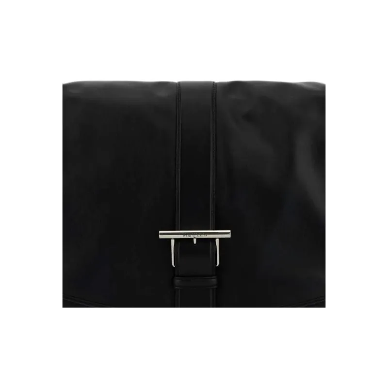 Alexander McQueen Leather Shoulder Bag Extra Large Women's Black-2