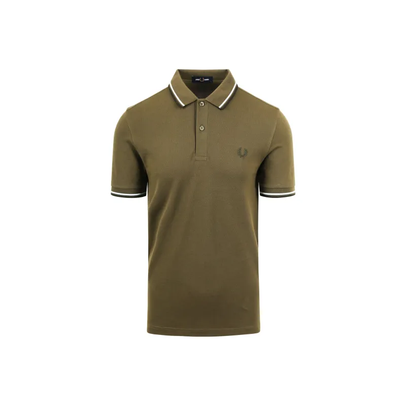 FRED PERRY Polo Shirt Men's Dark Green-0