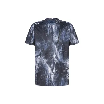 Oakley Skull Bold Omble Mock T Shirt Men's Black Print