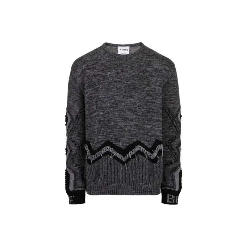 Iceberg Sweaters Unisex Gray-0