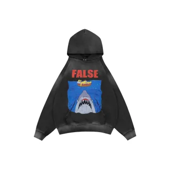False Perception Sweatshirt Unisex Washed Black