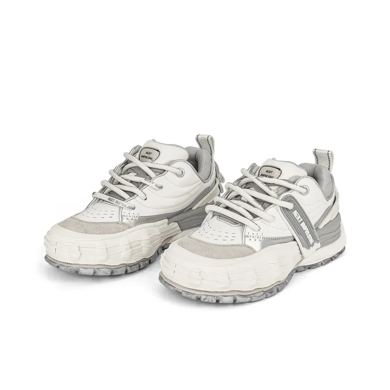 NEXT IMPULSIVE Wave Collection Stylish Skateboarding Shoes Unisex Silver White Brand Theme Box Limited Edition-3