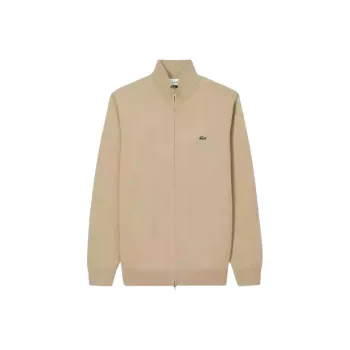 LACOSTE Crocodile Logo patch Cardigan