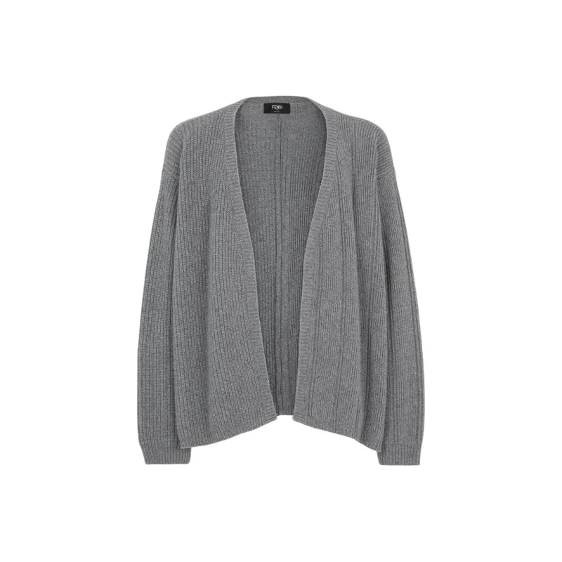 FENDI Open Front Knitted Cardigan-0