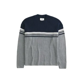 Hollister Sweater Men's Marine Blue Stripe