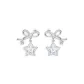 Starlight Bowknot Stars Hoop Earrings