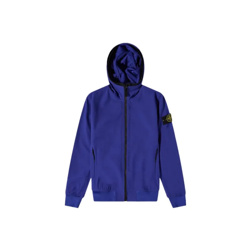 STONE ISLAND Logo Patch Zip Up Jacket-0