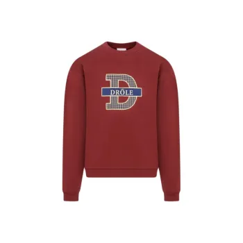 DROLE DE MONSIEUR Tartan Check Crewneck Sweatshirt