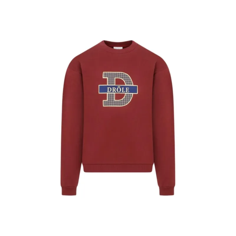DROLE DE MONSIEUR Tartan Check Crewneck Sweatshirt-0