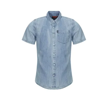 SUPERDRY Shirts Men Blue
