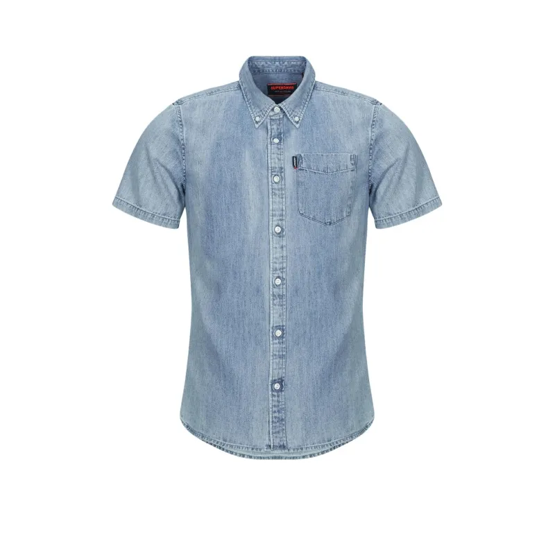 SUPERDRY Shirts Men Blue-0