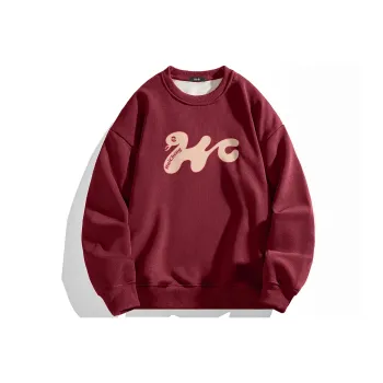 HCHUICHENG Sweatshirt Unisex White