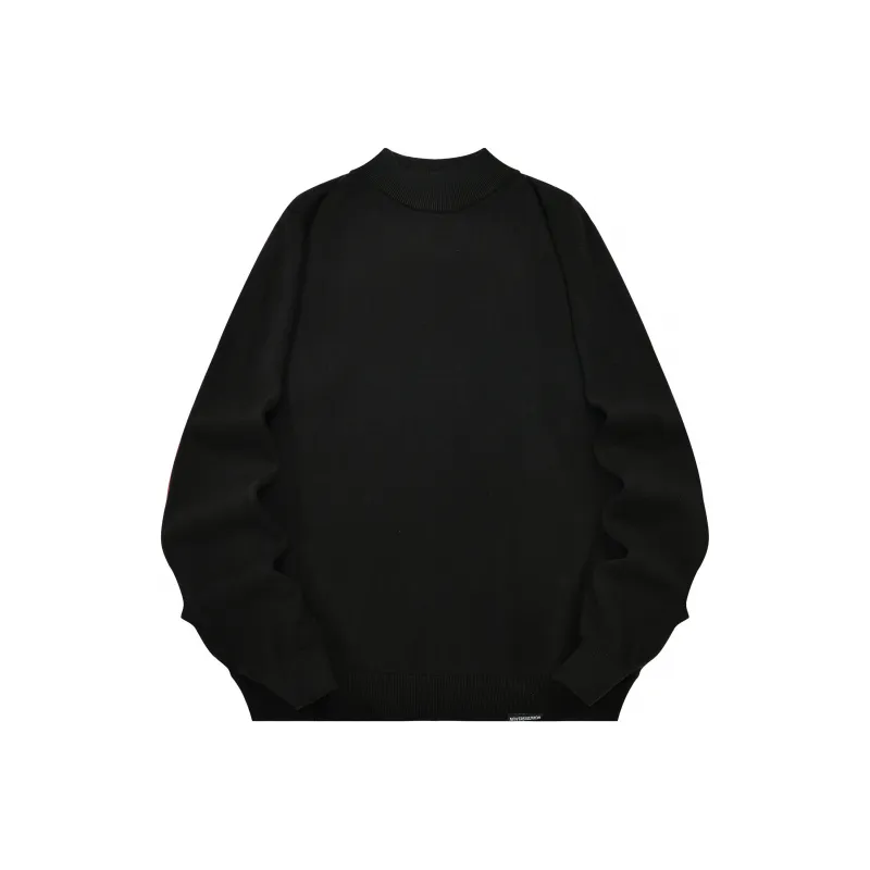 ZMOH Plain Net Series Sweaters Unisex-9