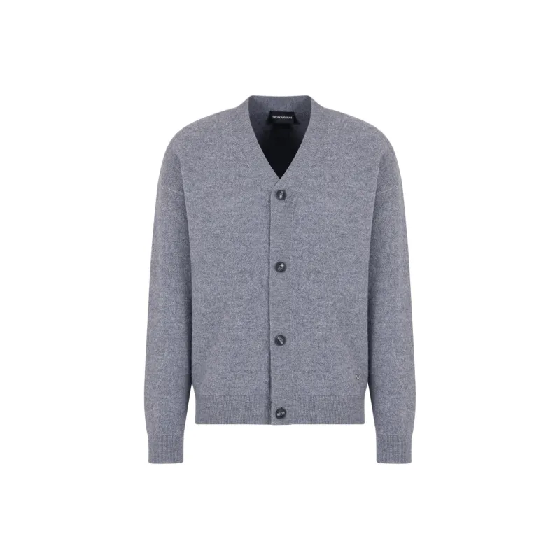 EMPORIO ARMANI V Neck Button Up Cardigan-0
